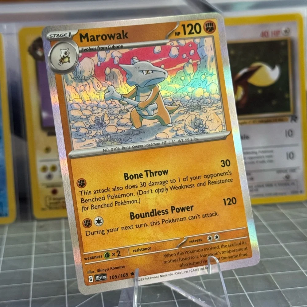 pokemon marowak card | Toys | Pokemon 5165 Sv 151 Holo Rare Your opponents Active Pokemon is now Burned Marowak Card Prices & Value